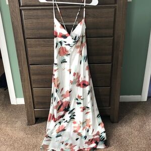 Floral Spaghetti Strap Maxi Dress